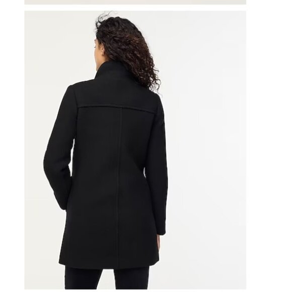 J. Crew Black Pea Coat - Picture 3 of 9
